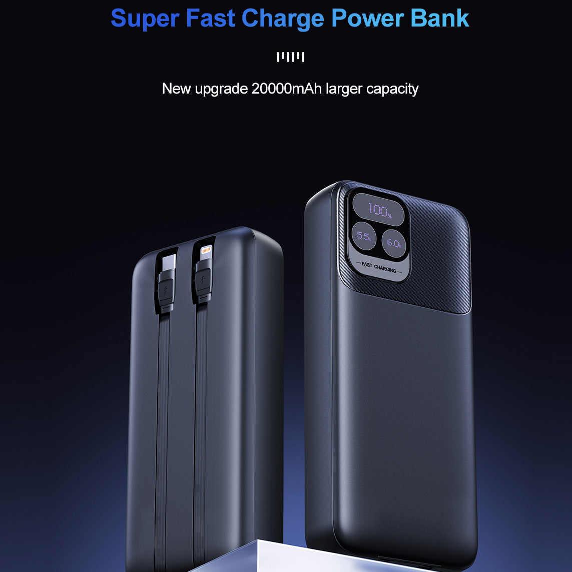Powerbank mit Doppelter Schnellladefunktion Brehn