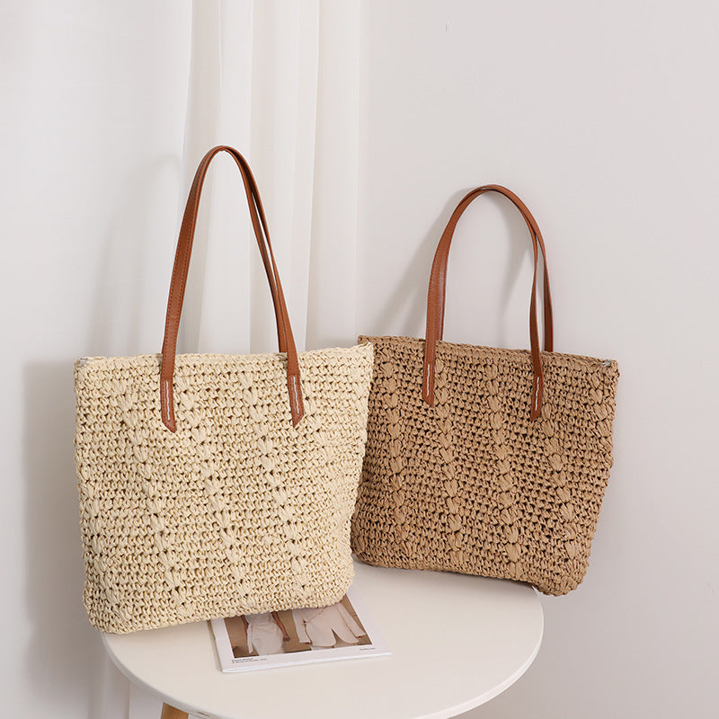 Damen Handgefertigte Baumwoll-Strandtasche Brehn