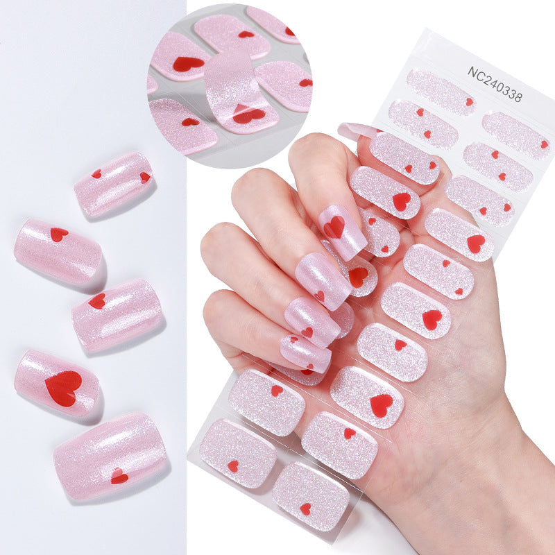 Glitzernde Nagelaufkleber