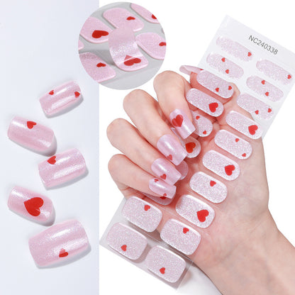 Glitzernde Nagelaufkleber