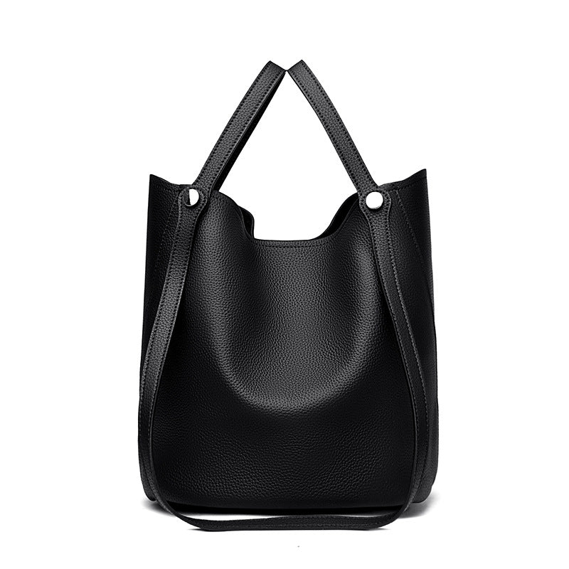 Legere Leder Eimer Tasche Brehn