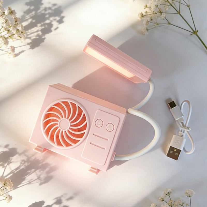 Damen Multifunktionale Tischlampe mit integriertem Ventilator und flexibler Armpositionierung Brehn