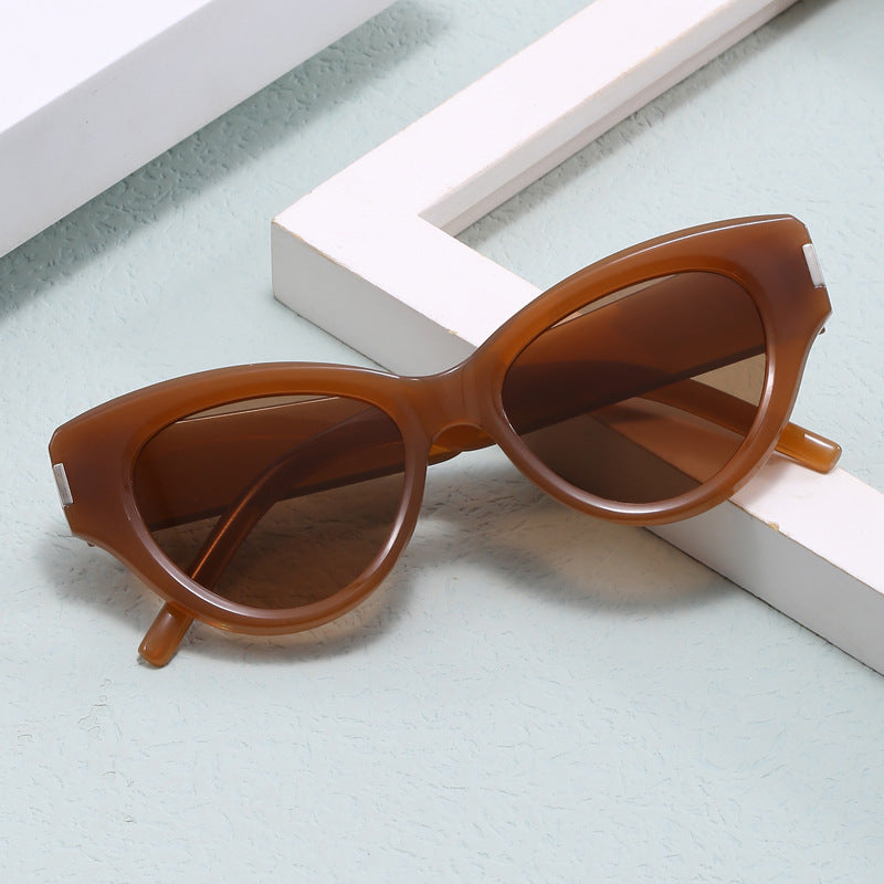 Damen Cat-Eye Sonnenbrille mit modernem, auffälligem Design Brehn