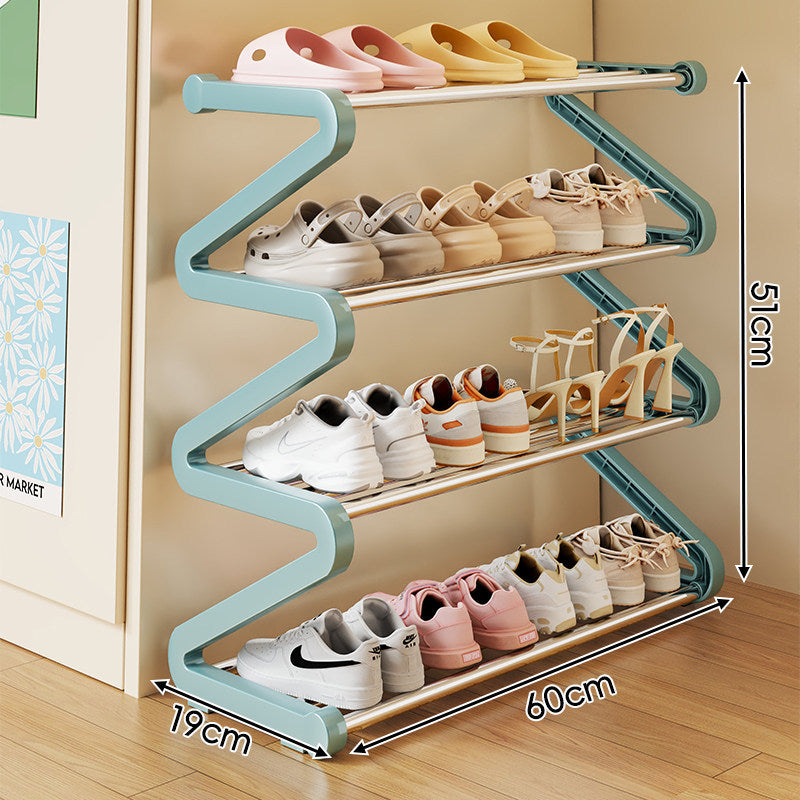 Kompakte Zigzag Multi-Ebenen Vertikale Schuhregal