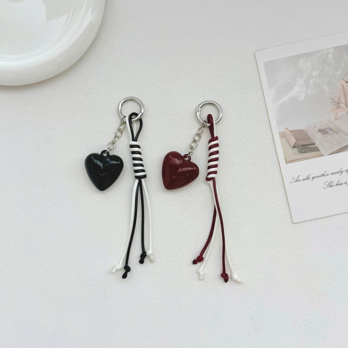 Herzförmiger Charm Schlüsselanhänger Brehn
