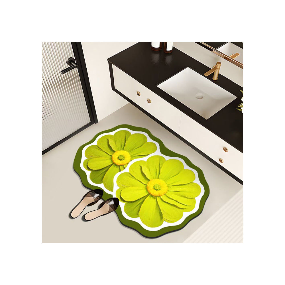Dekorative Blumen-Badematte Brehn
