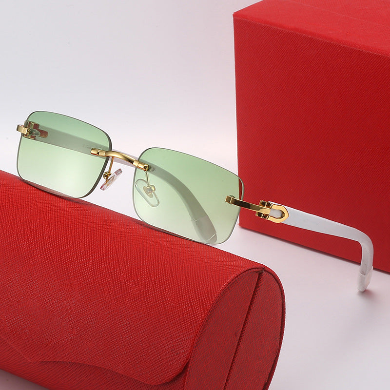 Damen rechteckige Designer-Sonnenbrille Brehn
