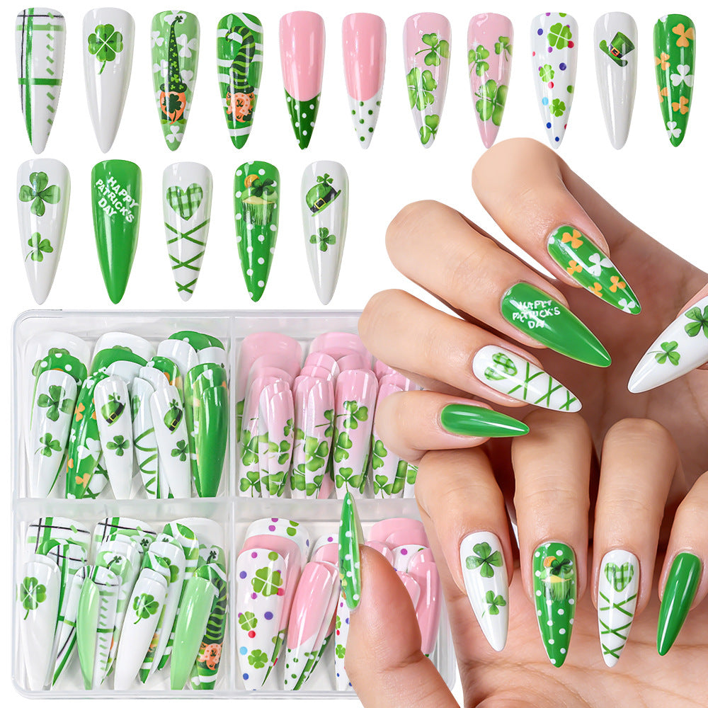 Festliches Thema Press-On Nagelkunst Set Brehn