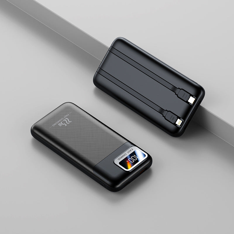 Tragbare Powerbank mit Intelligentem Kabelmanagement und Digitalem Display Brehn