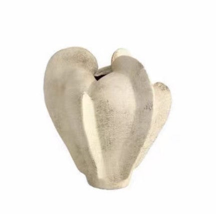 Dekorat vase aus handgefertigter Keramik
