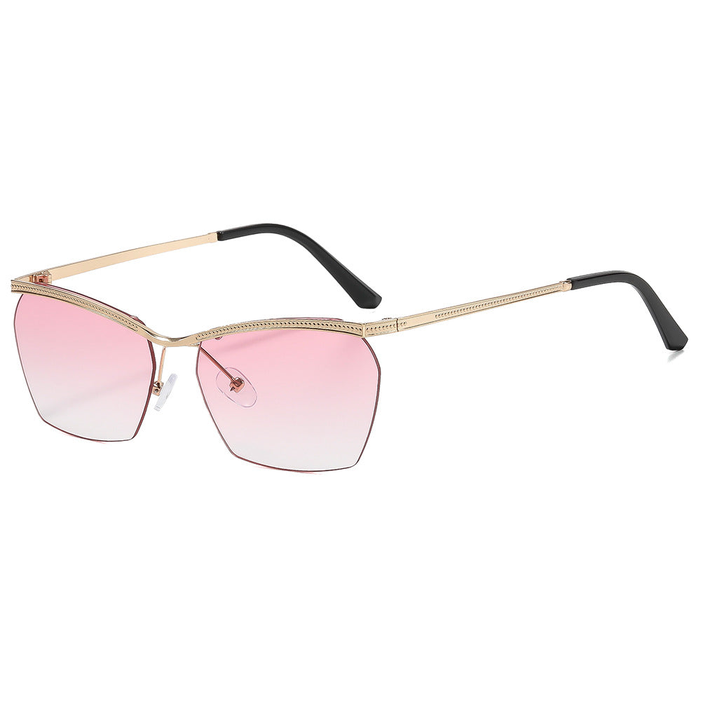 Damen Modische Sonnenbrille mit filigranem Rahmen und sanftem Farbverlauf Brehn