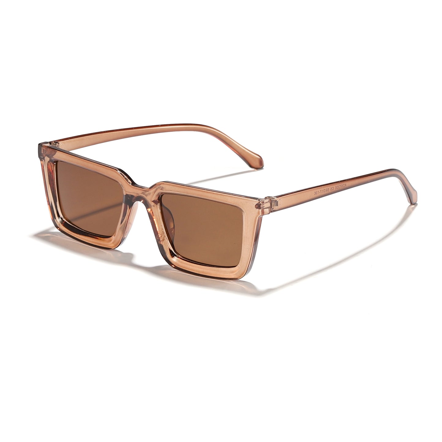 Damen moderne quadratische Sonnenbrille mit verspiegelten Gläsern Brehn