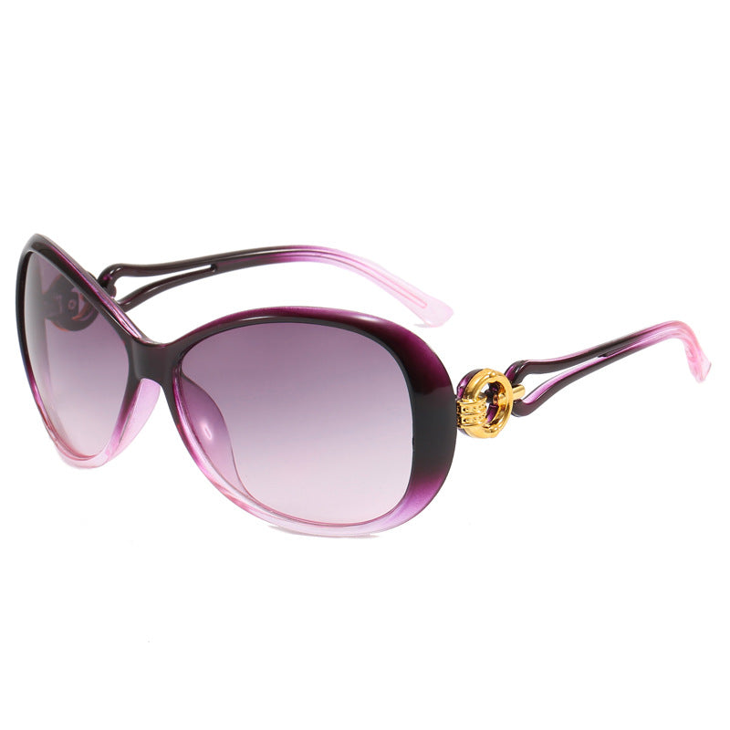 Damen Modische Oversized-Sonnenbrille mit luxuriösen Akzenten Brehn