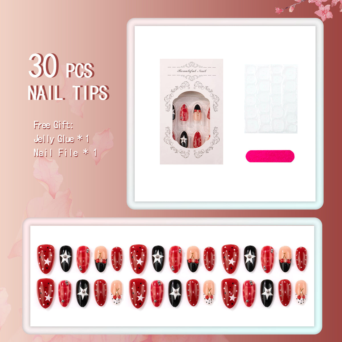Künstlerische Press-On Nagelkollektion