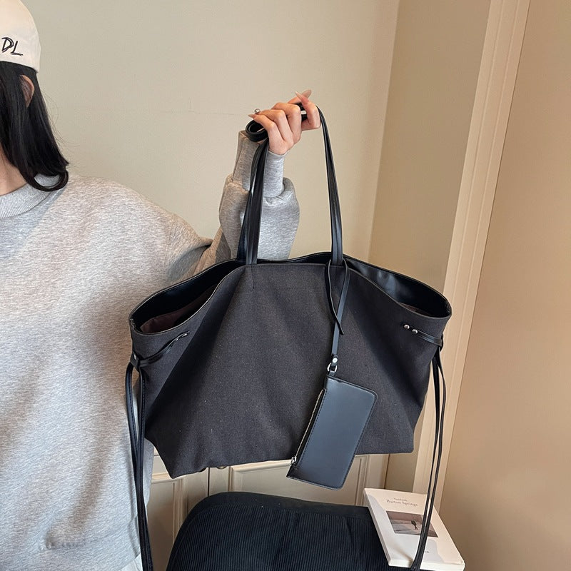 Geräumige Canvas-Shopper-Tasche Brehn