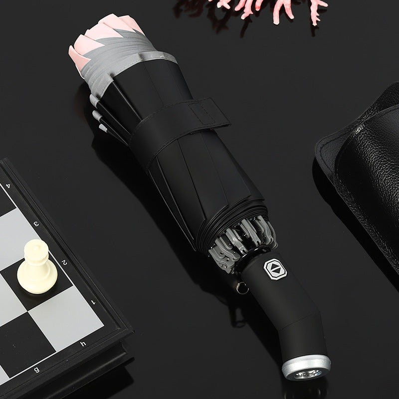 Damen eleganter Regenschirm mit LED-Licht Brehn