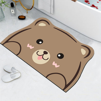 Niedlicher Katzen Design Badezimmermatte Brehn