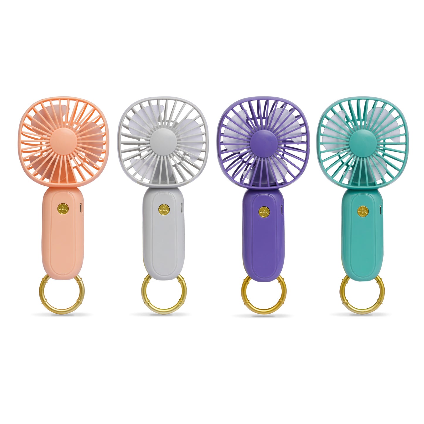 Unisex Tragbarer Mini-Handventilator mit Schlüsselring und USB-Ladefunktion Brehn