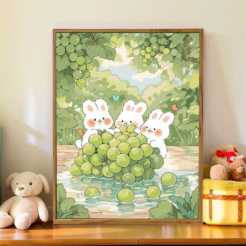 Verspielt Bunny-Thema Wandkunst Brehn