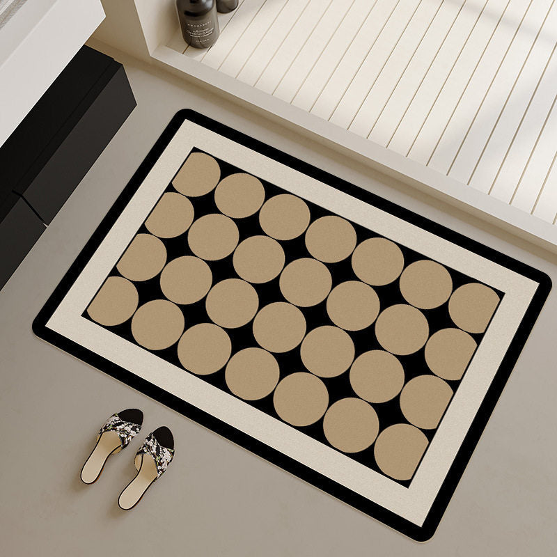 Stilvoller geometrisch gemusterter Badezimmerläufer Brehn