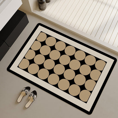 Stilvoller geometrisch gemusterter Badezimmerläufer Brehn