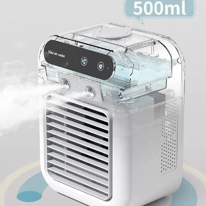 Unisex Einheitsgröße kompakter Desktop Mikro-Luftkühler mit oberer Füllung Wasserreservoir abnehmbarer Filter und verstellbaren Lamellen Brehn