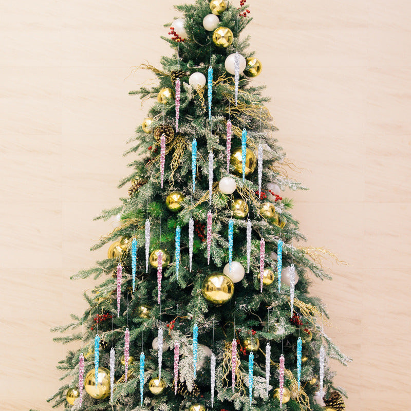 Dekorative Weihnachtsbaumanhänger in Eiszapfen-Form Brehn