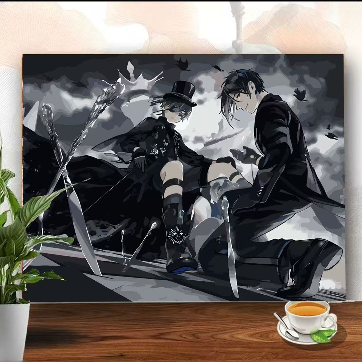 Gothic-inspirierter Malen-nach-Zahlen-Satz Brehn