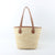 Flechtkorb Tasche mit Eleganten Ledergriffen Brehn