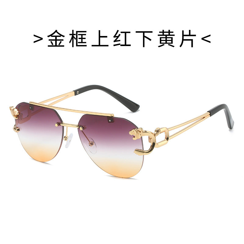 Damen Designer-Sonnenbrille mit elegantem Metallrahmen und polarisierenden Gläsern Brehn