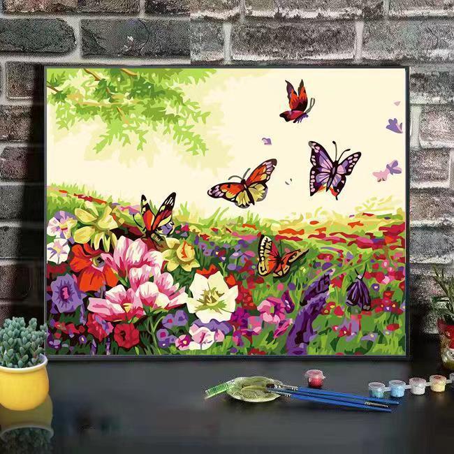 Szenische Berglandschaft Kunst Leinwanddruck Brehn