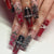 Gothic-Themed Press-On Nail Set Brehn