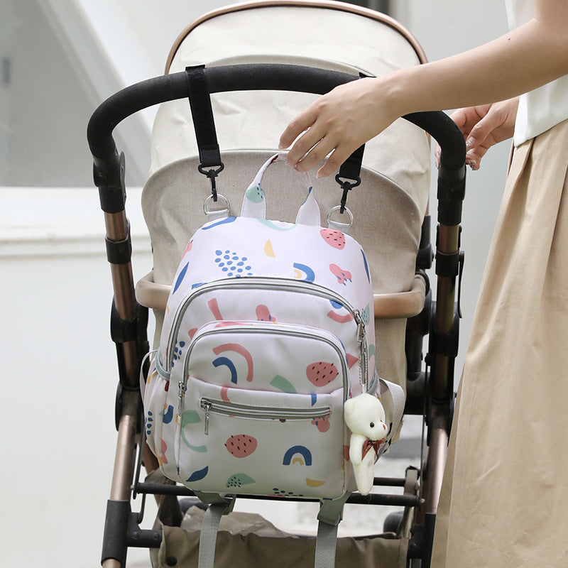 Verspielt gemusterter Rucksack Brehn