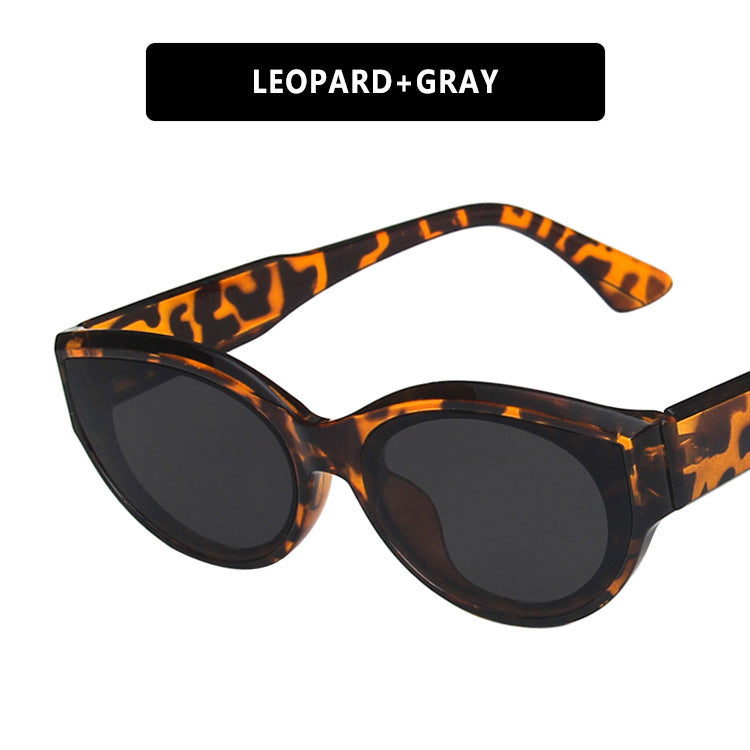 Damen Cat-Eye Sonnenbrille mit stilvollem Leopardenmuster und UV-Schutz Brehn