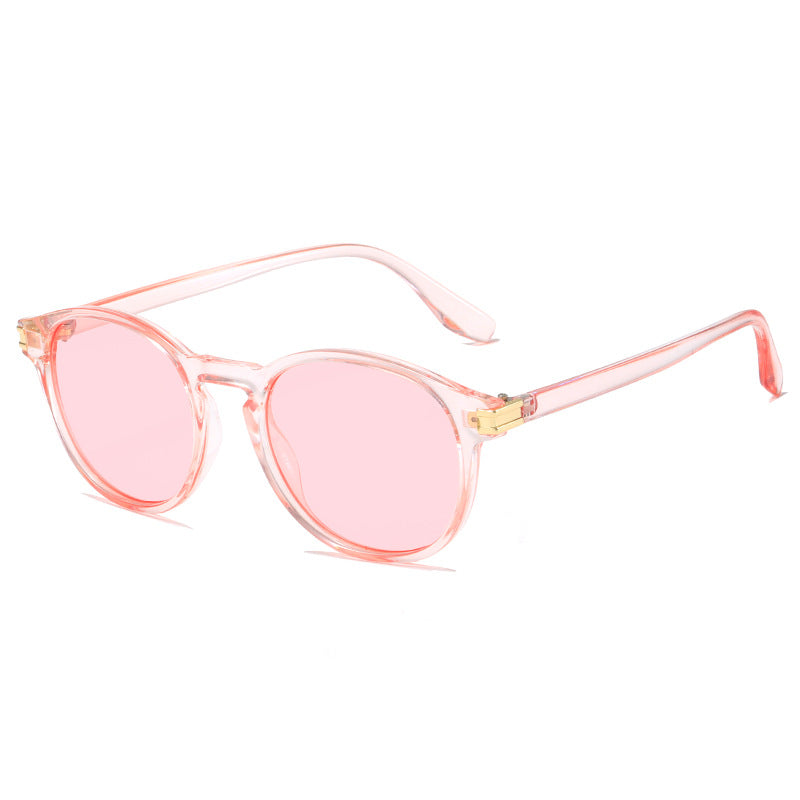 Damen elegante Sonnenbrille mit transparentem Rahmen und stylischen Akzenten Brehn