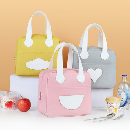 Süße Cartoon-Themen Isolierte Lunch Tasche