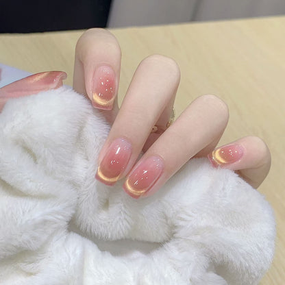 Glänzende Ombre Nagelkunst Brehn