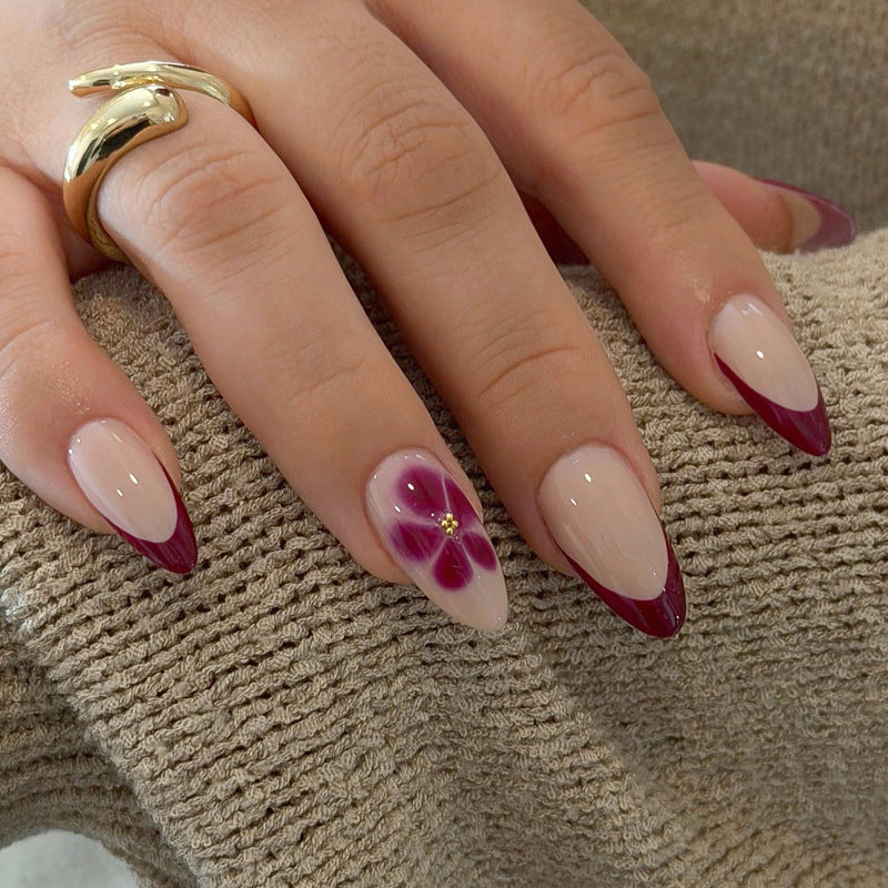 Elegante Floral Design Press-On Nails Brehn