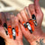 Halloween-Themen Stiletto Press-On Nägel Brehn