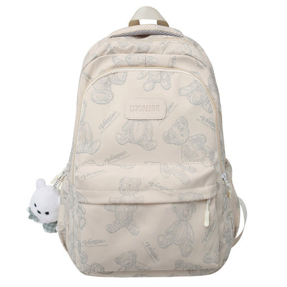 Rucksack Aus Strapazierfähigem Nylon Mit Süßem Bärenmuster Brehn