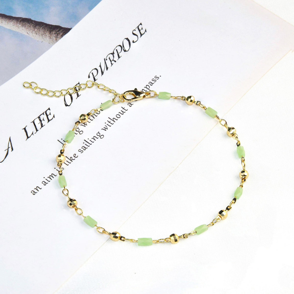 Beaded Charm Fußkette Brehn