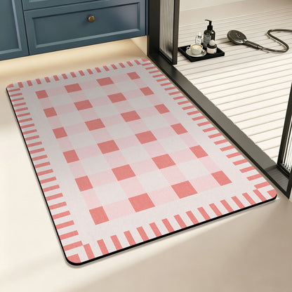 Geometrische kariert Bodenmatte