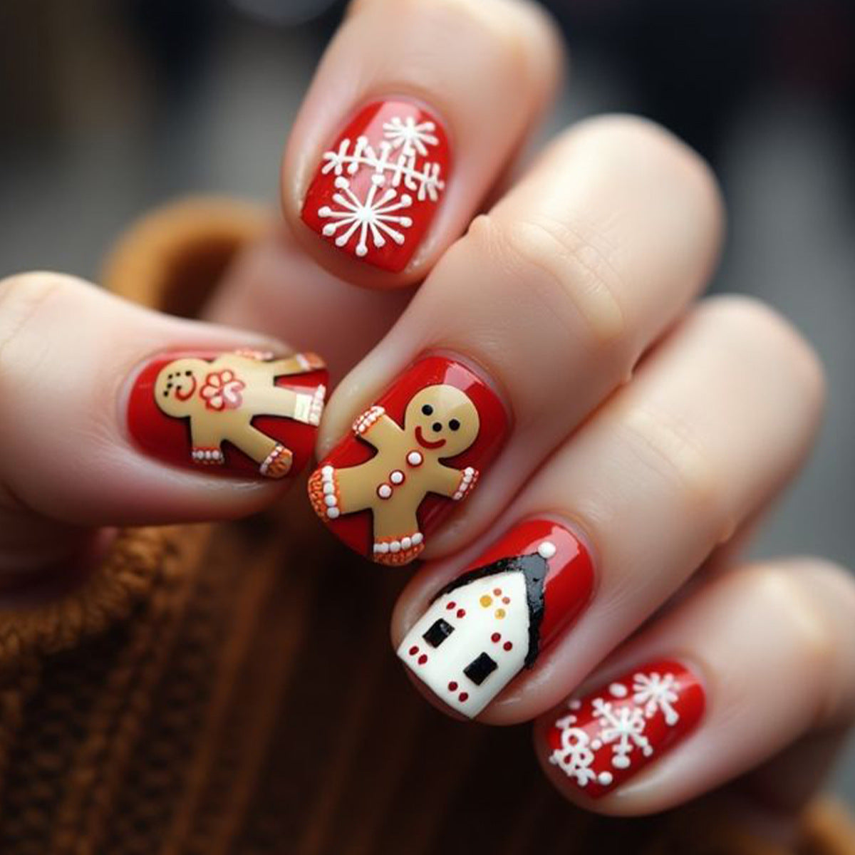 Festliche Lebkuchen Nagelkunst Brehn