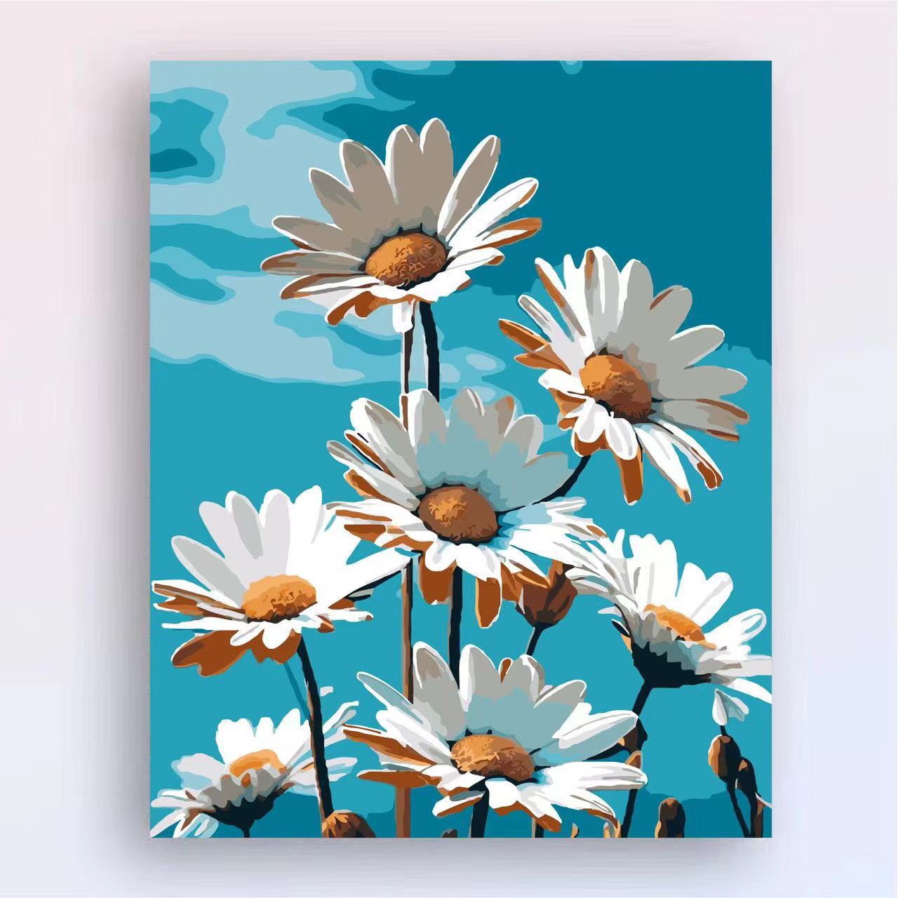 Zeitgenössischer Lotus-Blumen-Canvas-Kunstdruck Brehn