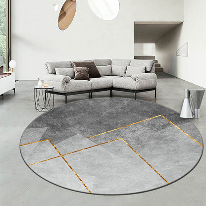 Runder geometrisches Muster Teppich Brehn