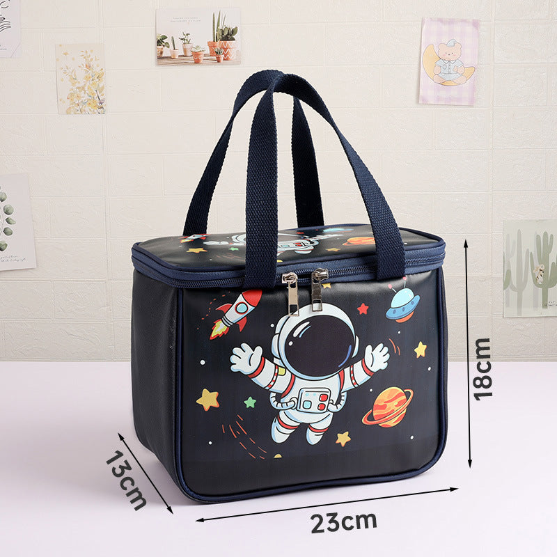 Isolierter Cartoon Lunch Tote Brehn