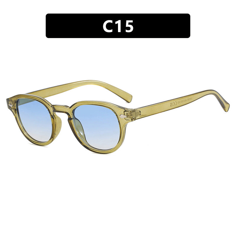Damen runde Sonnenbrille mit elegantem Design und UV-Schutz Brehn