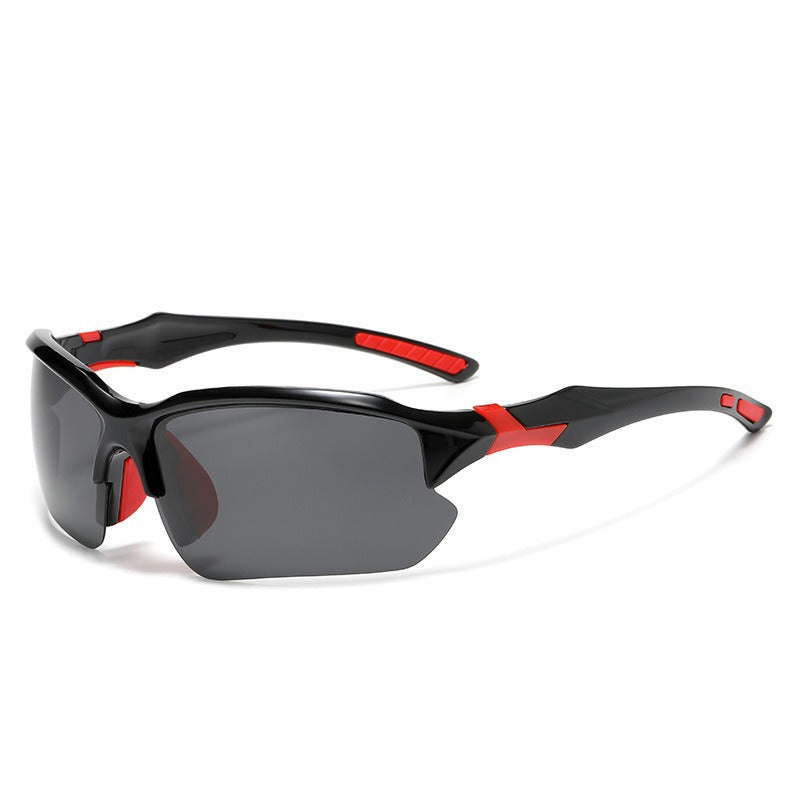 Unisex nan sportliche Performance-Sonnenbrille mit teilrahmen polarisiert UV-Schutz rutschfeste Nasenpads Brehn