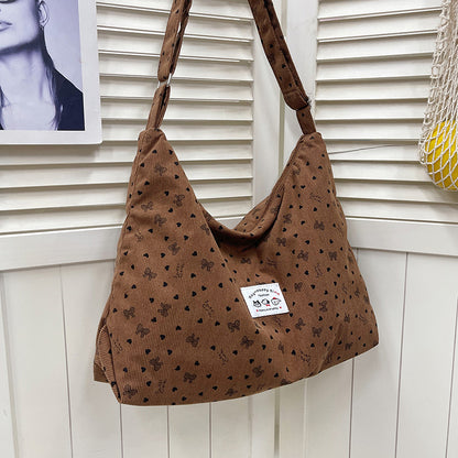 Baumwollmischung Legere Hobo Tasche