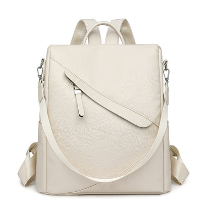 Chic Texturierter Leder Rucksack Brehn